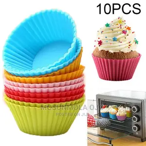 Reusable Silicone Muffin Cases Cupcake Cup Mold Baking