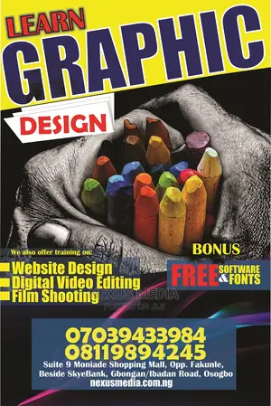 Photography, Cinematography Graphic Design Training