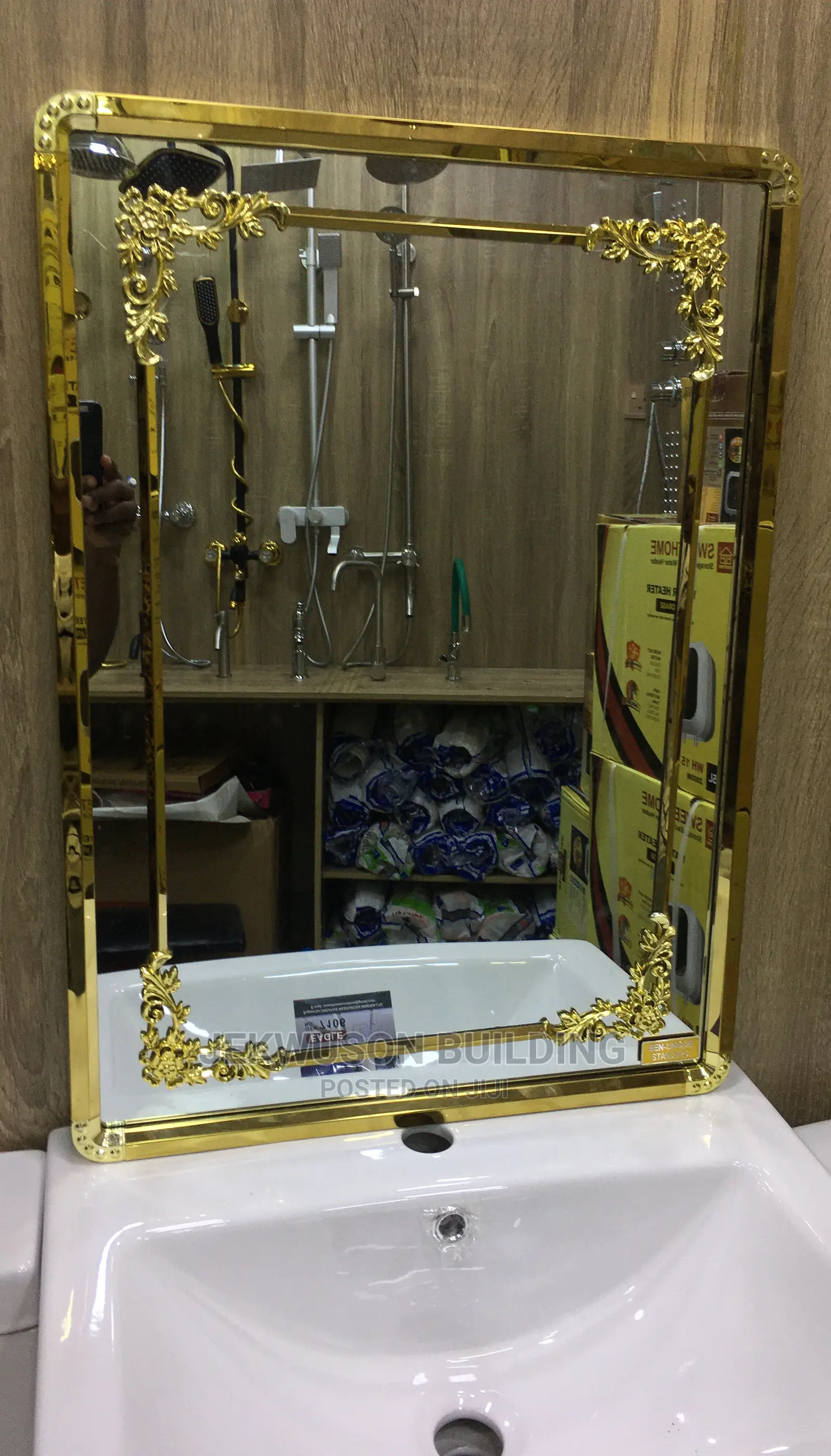 Golden Frame Mirror