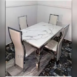 Marble Dining Table With 4 Chairs