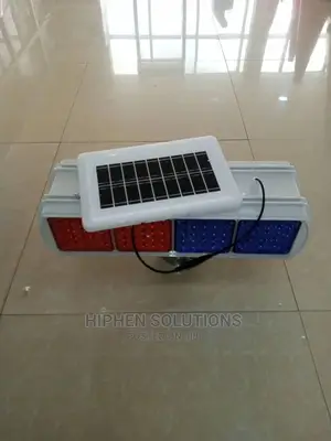 Simple Operation LED Solar Warning Flashlight