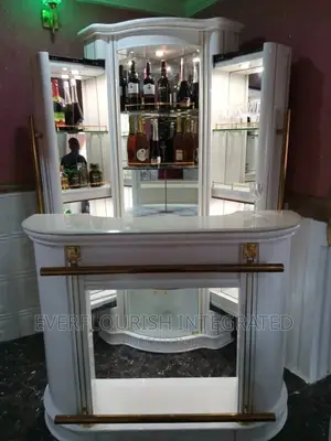 Adjustable Wine Bar Marble Top