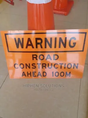 Flexible Road Construction Safety Sign
