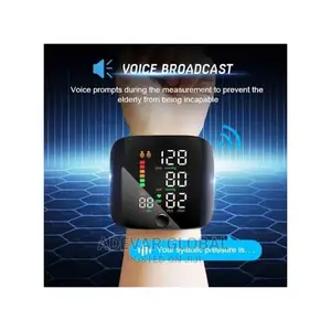 Wrist Blood Pressure Heart Rate Bp Monitor + Voice