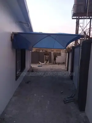 Classic Blue Carport Parking Space