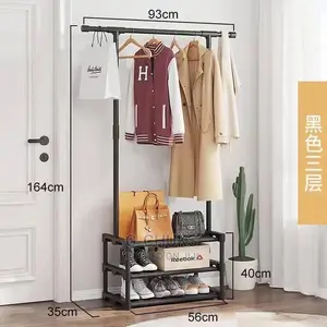 Multifunction Clothes and Shoe Hanger Rack