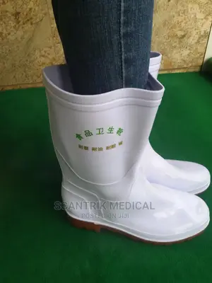 White Portable Safety Pvc Gum Boot