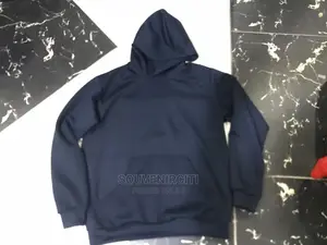 Plain Navyblue Hoodies Top Available