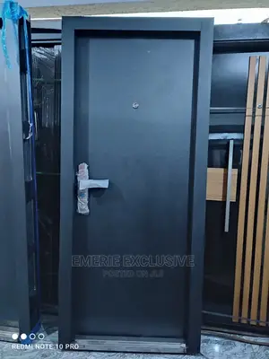 3ft: Black Steel Door