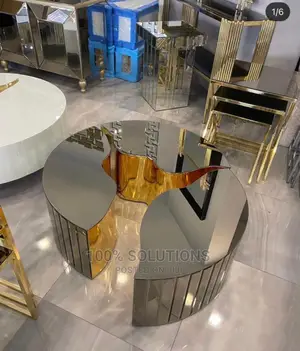 Executive Royal Gold Adjustable Center Table for the Sale