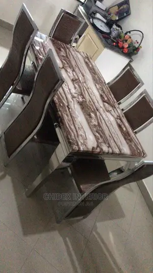 Marble Dining Table 6 Seater
