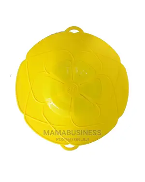 Silicone Spill Stopper Lid Cover - Yellow